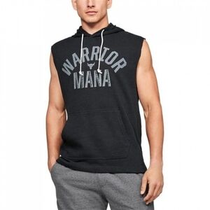Under Armour Project Rock Warrior Mana v Sleeveless Hoodie - Black